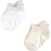 image:imageHudson Baby Unisex Baby NonSkid NoShow SocksSoft Pink Dot Stripe