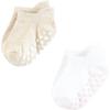 image:imageHudson Baby Unisex Baby NonSkid NoShow SocksSoft Pink Dot Stripe