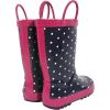 image:imageHudson Baby Unisex Baby Rain BootsNavy Dots Pink