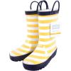image:imageHudson Baby Unisex Baby Rain BootsYellow Navy Stripe
