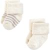 image:imageHudson Baby Unisex Cotton Rich Newborn and Terry Socks Taupe Sheep 06 Months