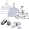 image:imageHudson Baby babygirls 10pc Cap and Socks SetRoyal Safari Pink Rose