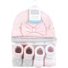 image:imageHudson Baby babygirls 10pc Cap and Socks SetRoyal Safari Pink Rose