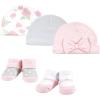 image:imageHudson Baby babygirls 10pc Cap and Socks SetRoyal Safari Pink Rose