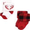 image:imageHudson Baby babygirls Cotton Rich Newborn and Terry Socks12 Days of Christmas Santa