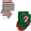 image:imageHudson Baby babygirls Cotton Rich Newborn and Terry Socks12 Days of Christmas Santa