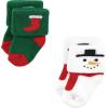 image:imageHudson Baby babygirls Cotton Rich Newborn and Terry Socks12 Days of Christmas Santa