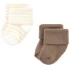 image:imageHudson Baby babygirls Cotton Rich Newborn and Terry SocksBeige Stripe 12 Pack