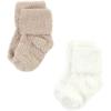 image:imageHudson Baby babygirls Cotton Rich Newborn and Terry SocksBeige Stripe 8 Pack