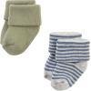 image:imageHudson Baby babygirls Cotton Rich Newborn and Terry SocksBlue Sage Stripe