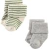 image:imageHudson Baby babygirls Cotton Rich Newborn and Terry SocksBlue Sage Stripe