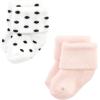 image:imageHudson Baby babygirls Cotton Rich Newborn and Terry SocksBlush Flower
