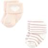 image:imageHudson Baby babygirls Cotton Rich Newborn and Terry SocksBlush Heart