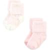 image:imageHudson Baby babygirls Cotton Rich Newborn and Terry SocksBlush Pink Stripe
