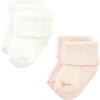 image:imageHudson Baby babygirls Cotton Rich Newborn and Terry SocksBlush Stripe