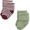 image:imageHudson Baby babygirls Cotton Rich Newborn and Terry SocksDark Earth Tone Stripes
