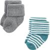 image:imageHudson Baby babygirls Cotton Rich Newborn and Terry SocksDark Earth Tone Stripes