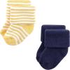 image:imageHudson Baby babygirls Cotton Rich Newborn and Terry SocksDark Earth Tone Stripes