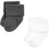 image:imageHudson Baby babygirls Cotton Rich Newborn and Terry SocksGray Stripe 12 Pack