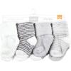 image:imageHudson Baby babygirls Cotton Rich Newborn and Terry SocksGray Stripe 8 Pack