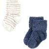 image:imageHudson Baby babygirls Cotton Rich Newborn and Terry SocksGreen Blue Stripe