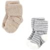 image:imageHudson Baby babygirls Cotton Rich Newborn and Terry SocksGreen Blue Stripe