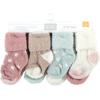 image:imageHudson Baby babygirls Cotton Rich Newborn and Terry SocksMauve Mint Dot