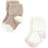 image:imageHudson Baby babygirls Cotton Rich Newborn and Terry SocksMauve Mint Dot
