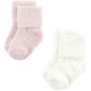 image:imageHudson Baby babygirls Cotton Rich Newborn and Terry SocksMauve Mint Dot