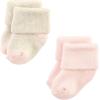 image:imageHudson Baby babygirls Cotton Rich Newborn and Terry SocksMauve Sage Dot