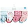image:imageHudson Baby babygirls Cotton Rich Newborn and Terry SocksModern Rainbow