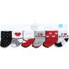 image:imageHudson Baby babygirls Cotton Rich Newborn and Terry SocksMom and Dad Girl Red Black 12pack