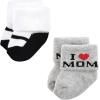 image:imageHudson Baby babygirls Cotton Rich Newborn and Terry SocksMom and Dad Girl Red Black 12pack