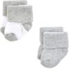 image:imageHudson Baby babygirls Cotton Rich Newborn and Terry SocksMom and Dad Gray Mint 12pack