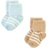 image:imageHudson Baby babygirls Cotton Rich Newborn and Terry SocksNavy Mint Stripe