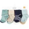 image:imageHudson Baby babygirls Cotton Rich Newborn and Terry SocksNavy Mint Stripe