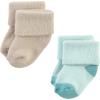 image:imageHudson Baby babygirls Cotton Rich Newborn and Terry SocksNavy Taupe