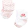 image:imageHudson Baby babygirls Cotton Rich Newborn and Terry SocksPastel Butterfly