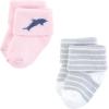 image:imageHudson Baby babygirls Cotton Rich Newborn and Terry SocksPink Dolphin