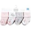 image:imageHudson Baby babygirls Cotton Rich Newborn and Terry SocksPink Gray Elephant