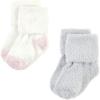 image:imageHudson Baby babygirls Cotton Rich Newborn and Terry SocksPink Neutral Stripe