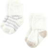 image:imageHudson Baby babygirls Cotton Rich Newborn and Terry SocksPink Neutral Stripe