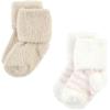 image:imageHudson Baby babygirls Cotton Rich Newborn and Terry SocksPink Neutral Stripe