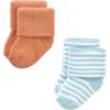 image:imageHudson Baby babygirls Cotton Rich Newborn and Terry SocksSoft Earth Tone Stripes