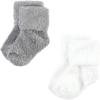 image:imageHudson Baby babygirls Cotton Rich Newborn and Terry SocksSolid Blue Gray 8 Pack Chenille
