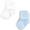 image:imageHudson Baby babygirls Cotton Rich Newborn and Terry SocksSolid Blue Gray 8 Pack Chenille