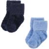 image:imageHudson Baby babygirls Cotton Rich Newborn and Terry SocksSolid Blue Gray 8 Pack Chenille