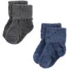 image:imageHudson Baby babygirls Cotton Rich Newborn and Terry SocksSolid Blue Gray 8 Pack Chenille