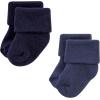 image:imageHudson Baby babygirls Cotton Rich Newborn and Terry SocksSolid Blue Gray 8 Pack Terry