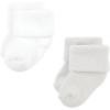 image:imageHudson Baby babygirls Cotton Rich Newborn and Terry SocksSolid Blue Gray 8 Pack Terry